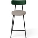 Ver imagem 5 de Kit 05 Banquetas Baixa Cozinha e Sala Jantar Bancada Milão L02 Facto Verde Linho Bege - lyam decor L