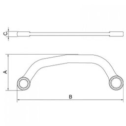Chave Meia Lua 5/8x3/4" Tramontina - 2