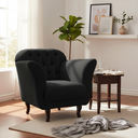 Ver imagem 2 de Poltrona Decorativa Dália Veludo Preto