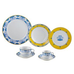 Aparelho de Jantar 42 Peças Super White Amalfi Wolff 17181 - 1 Aparelho de Jantar 42 Peças Super White Amalfi Wolff 17181 - 1