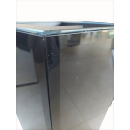 Cachepô 100% Mdf Revestido em Vidro Preto com Glitter Azul - 2