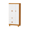 Ver imagem 5 de Quarto de Bebe Berço Americano + Guarda Roupa Infantil 3P 3g Apolo com Colchão Branco Savana