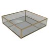 Bandeja Espelhada Transparente Organizador Quadrado 20x20 cm - 3