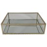 Bandeja Espelhada Transparente Organizador Quadrado 20x20 cm - 4