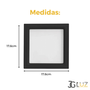 Ver imagem 2 de Painel Plafon Embutir Quadrado Recuado Led 12w Bco/ Pto Opus - Preto - Bco Quente 3000k