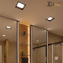 Ver imagem 4 de Painel Plafon Embutir Quadrado Recuado Led 12w Bco/ Pto Opus - Preto - Bco Quente 3000k