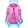 Mochila Escolar de Rodinhas Infantil Stitch Peluciada Disney Roxo - 3