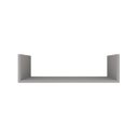 Ver imagem 3 de Kit 3 Prateleiras U Decorativas Multiuso em Mdf Plancasa:cinza Cristal