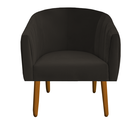 Ver imagem 1 de Poltrona Julia Decoração Salão Cadeira Escritório Recepção Estar Amamentação Suede Marrom - D'Classe