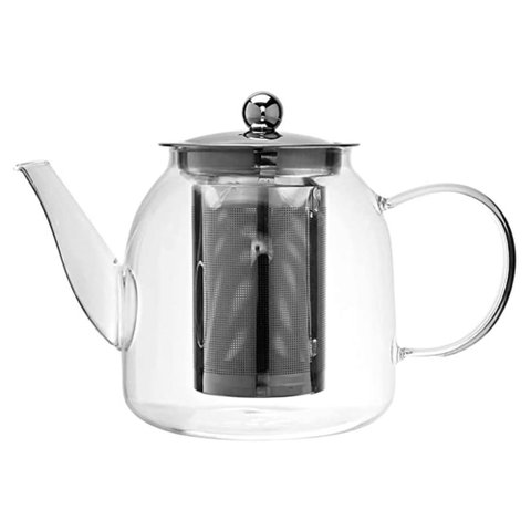 Bela Chaleira com Infusor , Vidro - 800ml Mimo