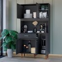 Ver imagem 2 de Armário de Cozinha Compacto 5 Portas e 1 Gaveta Multiuso Organizador