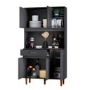 Ver imagem 4 de Armário de Cozinha Compacto 5 Portas e 1 Gaveta Multiuso Organizador