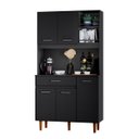 Ver imagem 1 de Armário de Cozinha Compacto 5 Portas e 1 Gaveta Multiuso Organizador