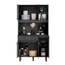 Ver imagem 3 de Armário de Cozinha Compacto 5 Portas e 1 Gaveta Multiuso Organizador