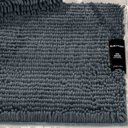 Ver imagem 3 de Tapete Buettner Microfibra Antiderrapante Chenille Ginko 60cmx90cm Grafite