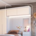 Ver imagem 2 de Armário Aéreo Modulado Casal 2 Portas Infinity Branco/Line/Blush