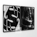 Ver imagem 2 de Quadro Decorativo Abstrato Duo African Man