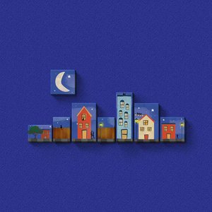 Noite Enluarada - Quadro ou Placa Decorativa com 8 Peças