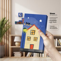 Noite Enluarada - Quadro ou Placa Decorativa com 8 Peças - 3