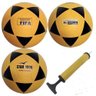 3 Bolas Futsal Vitória Oficial Star 1000 + Bomba De Ar - 1