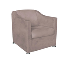 Ver imagem 4 de Kit 8 Poltronas Decorativa Reforçada Recepção Clinica Salão Suede:capuccino