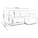 Ver imagem 3 de Sofa Retrátil e Reclinável 3 Lugares 2,10m Palace