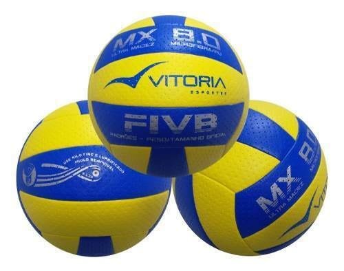 Kit 3 Bolas Volei Oficial Vitoria Mx 8.0 Pro Ultra Macia