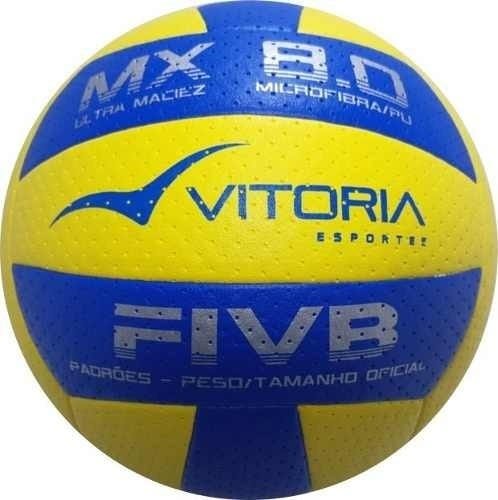 Kit 3 Bolas Volei Oficial Vitoria Mx 8.0 Pro Ultra Macia - 3