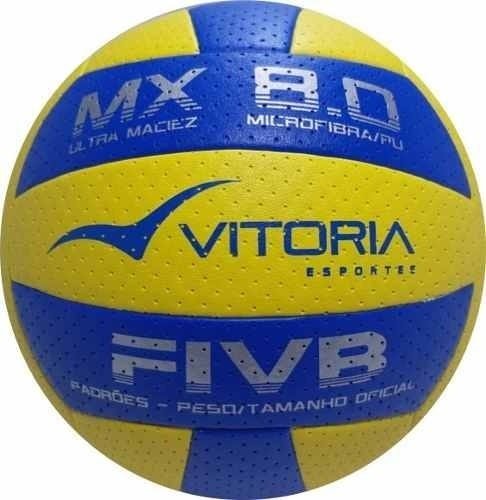 Kit 3 Bolas Volei Oficial Vitoria Mx 8.0 Pro Ultra Macia - 4