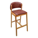 Ver imagem 7 de Kit 02 Banquetas Alta com Encosto Madeira Charmy Courissimo:Courissimo/Ocre