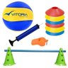 kit Treinamento 1 Bola Volei Oficial Vitoria + 9 Acessórios - 1