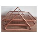 Ver imagem 5 de Caixa de Correspondência Dupla Metal Rose Gold C/ Porta Caneta e Porta Bloco de Notas Gv Office Caix