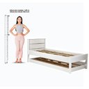 Ver imagem 6 de Cama Solteiro Ditália Cama Aux Cm-22 Cm-23 Cor:branco