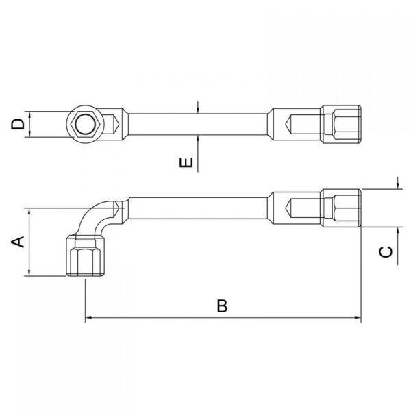 Chave Biela com Furo Passante 8mm Tramontina - 4