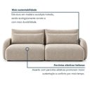 Ver imagem 4 de Sofá Cama Modular Orgânico Retrátil 4 Lugares 230cm com Base em Madeira Maciça Oxford