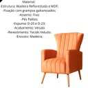 Ver imagem 2 de Kit 02 Poltrona Pés de Palito Melinda Veludo