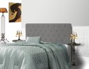 Ver imagem 3 de Cabeceira Embaixatriz Plus Queen 1600mm Veludo Slim Chumbo - Simbal