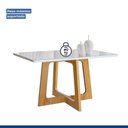 Ver imagem 4 de Conjunto Mesa Arizona 120cm com 4 Cadeiras Arizona Tampo Smart Plus com Vidro