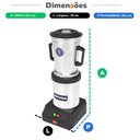 Ver imagem 6 de Liquidificador Comercial Baixa Rotação 4L 3500 Rpm 1/2CV Lqi.4 220V - Metvisa