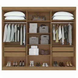 Guarda-Roupa Bertha 6 Portas 2 Gavetas - Lopas - AMENDOA CLEAN/OFF WHITE - 2