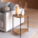 Ver imagem 2 de Mesa Lateral Organica Pe Metal Preto Hanover 28016 Artesano Hanover Preto