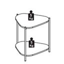 Ver imagem 4 de Mesa Lateral Organica Pe Metal Preto Hanover 28016 Artesano Hanover Preto