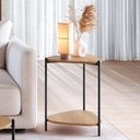 Ver imagem 1 de Mesa Lateral Organica Pe Metal Preto Hanover 28016 Artesano Hanover Preto