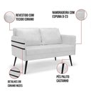 Ver imagem 5 de Kit 01 Namoradeira e 01 Poltrona Corano Branco