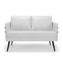 Ver imagem 7 de Kit 01 Namoradeira e 01 Poltrona Corano Branco