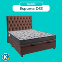 Ver imagem 4 de Cama Box Bau + Colchão Casal Ortobom D33 Iso100 + Cabeceira Estofada