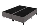 Ver imagem 1 de Base Box Bipartido King 193x203 Corino Cinza Bio Box