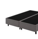 Ver imagem 2 de Base Box Bipartido King 193x203 Corino Cinza Bio Box