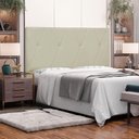 Ver imagem 5 de Cabeceira Elisa Cama Box King Estofada Estrutura Mdf-mdp Corino Creme Loja Sheep