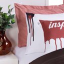 Ver imagem 5 de Kit 7 Peças Edredom Casal Queen Colorful Linho e Hipercal 400 Fios  Rosê